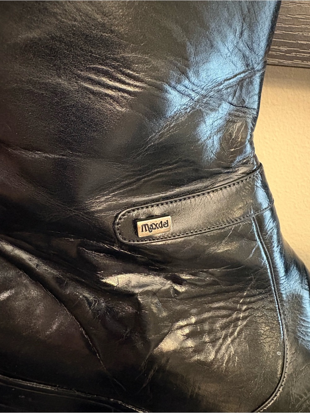 Men's Black Leather Ankle Boots Side-Zip Beatles Motorcycle 7 - Picture 5 of 9